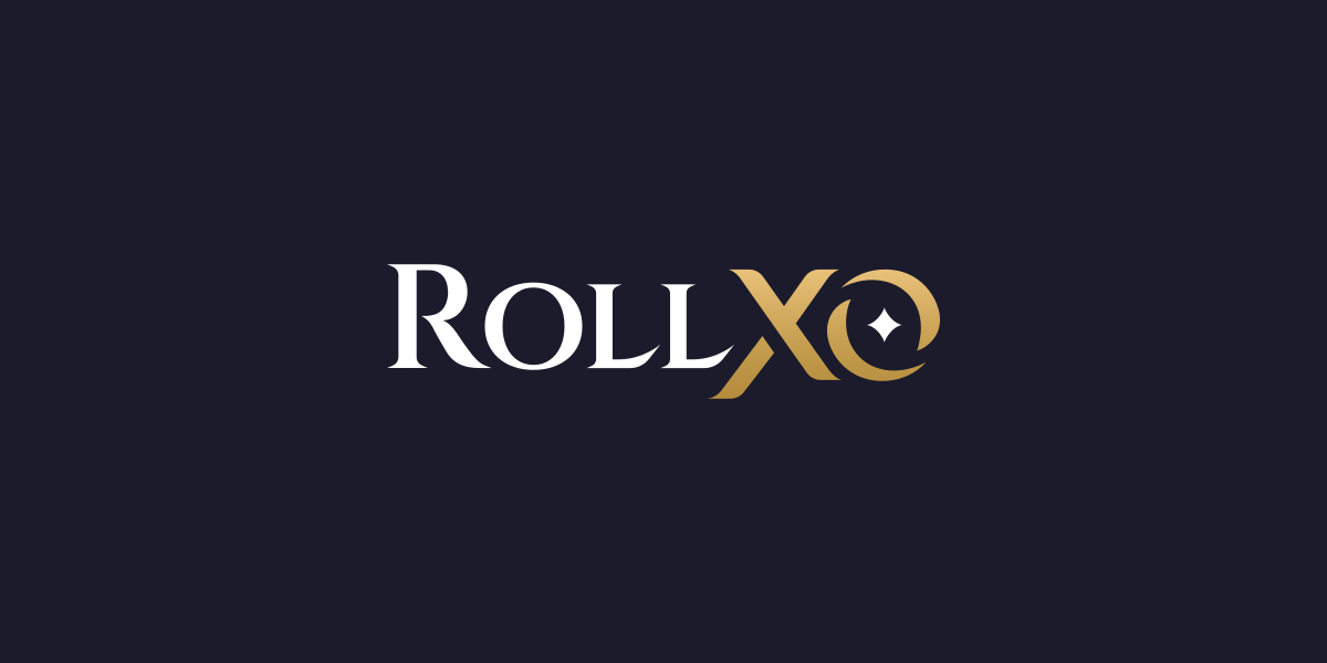 Screenshot of RollXO Casino homepage interface showing game lobby and promotions