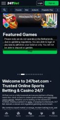 247Bet Casino mobile screenshot