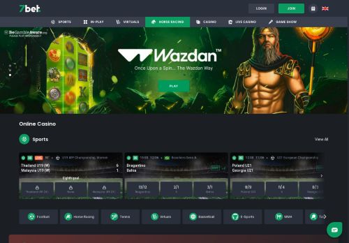 7bet Casino desktop screenshot