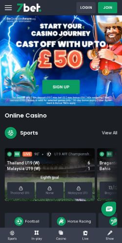 7bet Casino mobile screenshot