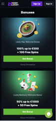 Hashlucky Casino mobile screenshot