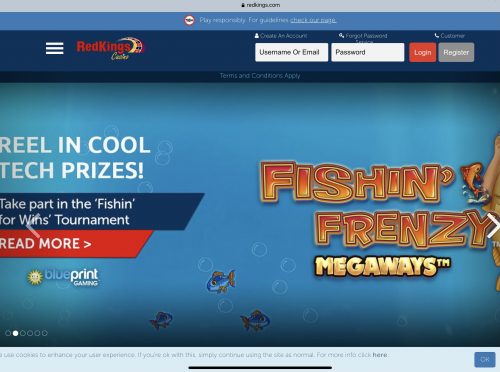 CasinoRedKings desktop screenshot