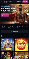 SpinsUp Casino mobile screenshot