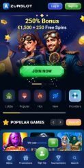 Azurslot Casino mobile screenshot