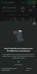 BC Game mobile screenshot