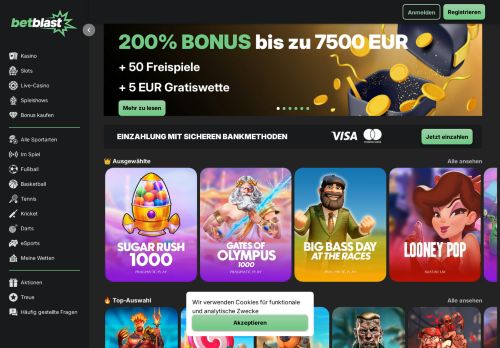 BetBlast desktop screenshot