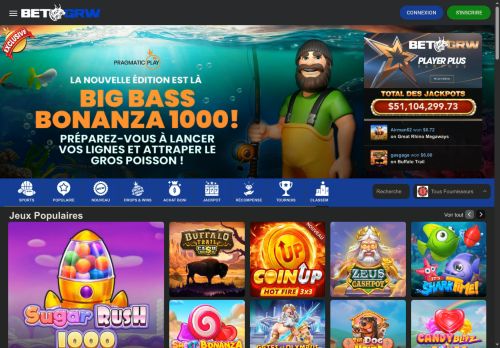 BetGRW Casino desktop screenshot