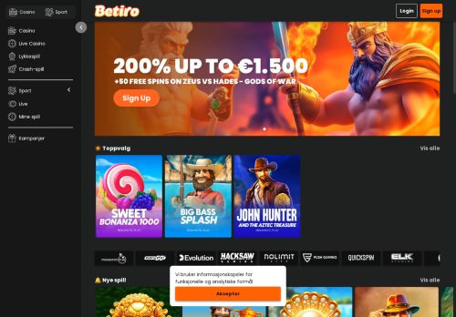Betiro desktop screenshot