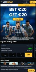 Betmaze Casino mobile screenshot