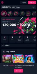Betsio Casino mobile screenshot