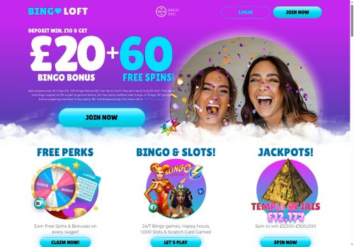 Bingo Loft Casino desktop screenshot