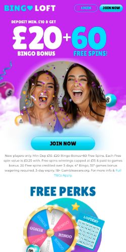 Bingo Loft Casino mobile screenshot