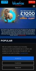 BlueFox Casino mobile screenshot