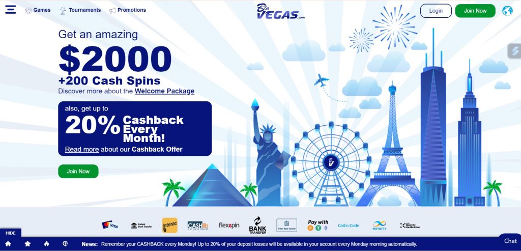 bluvegas screenshot HP desktop