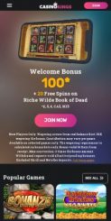 CasinoKings mobile screenshot