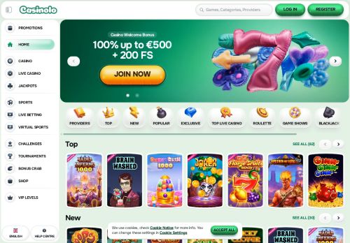 Casinolo Casino desktop screenshot