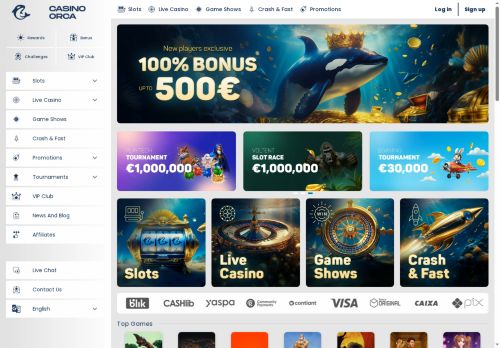 Casino Orca desktop screenshot
