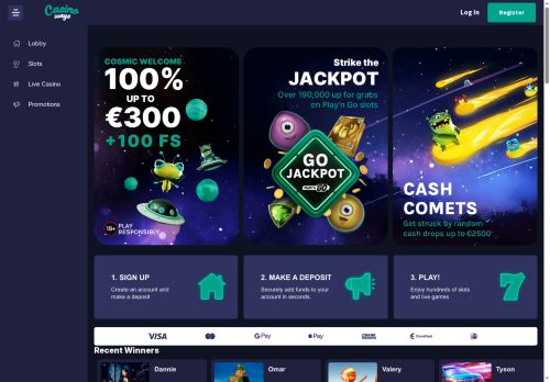 CasinoWays desktop screenshot