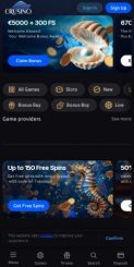 Crusino Casino mobile screenshot