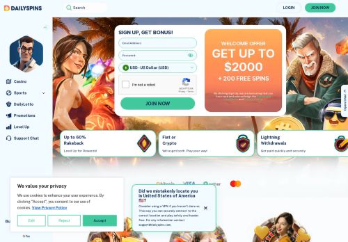 dailyspins casino