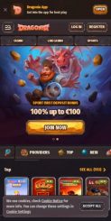 Dragonia Casino mobile screenshot