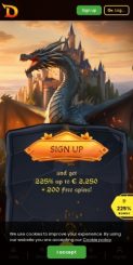 DragonSlots Casino mobile screenshot