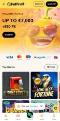 FatFruit Casino mobile screenshot
