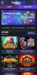 FoggyBet Casino mobile screenshot