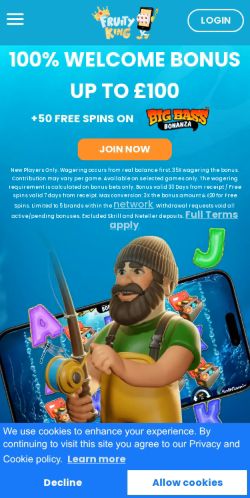 Fruity King Casino mobile screenshot