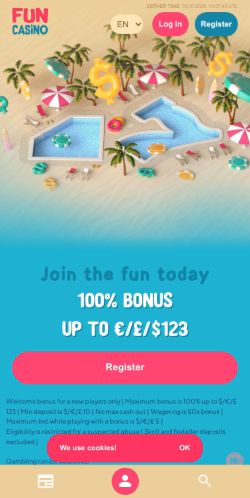 Fun Casino mobile screenshot