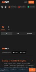 GGBet Casino mobile screenshot
