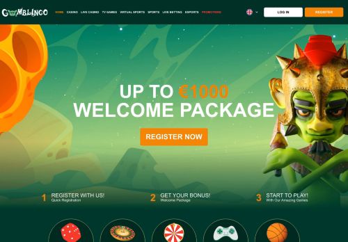 Gomblingo Casino desktop screenshot