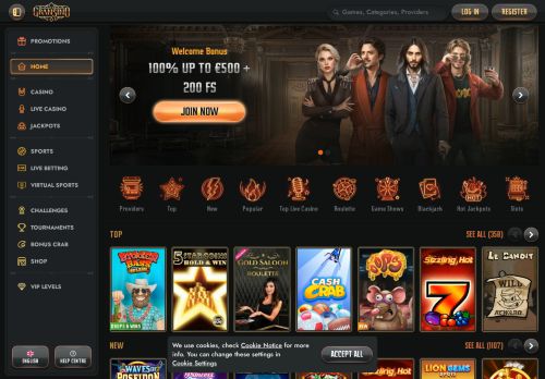 Gransino Casino desktop screenshot