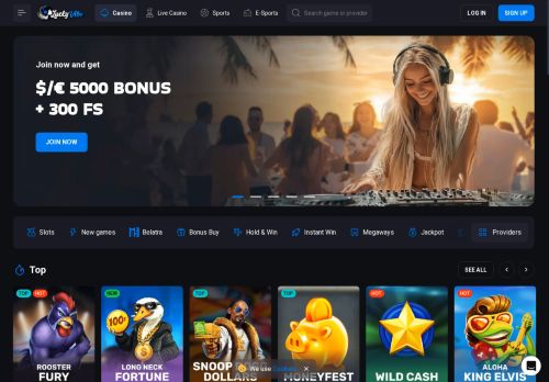 Lucky Vibe Casino desktop screenshot