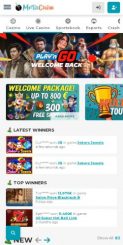 MerlinCasino mobile screenshot