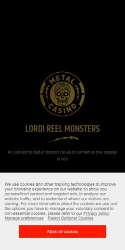 Metal Casino mobile screenshot