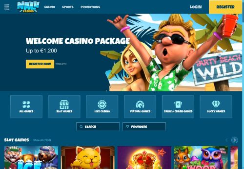 Nalu Casino desktop screenshot