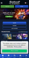 Rembrandt Casino mobile screenshot