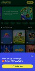 Rioplay Casino mobile screenshot