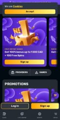 Rocketplay Casino mobile screenshot
