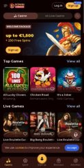 RomanCasino mobile screenshot