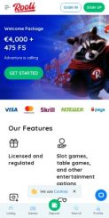 Rooli Casino mobile screenshot