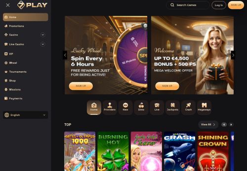 SevenPlay Casino desktop screenshot