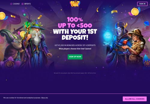 SlotOwl desktop screenshot