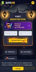 SlotsGem Casino mobile screenshot