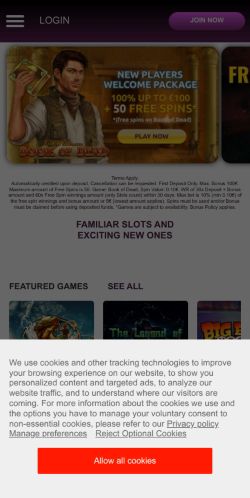 SlotsMagic Casino mobile screenshot