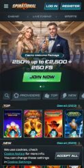 Spinational Casino mobile screenshot