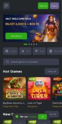 SpinLine Casino mobile screenshot