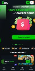 Spinmills Casino mobile screenshot