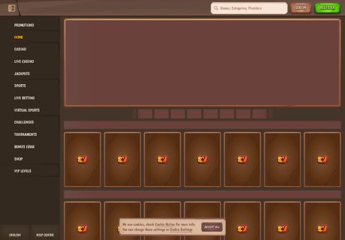 StoneVegas Casino desktop screenshot